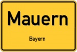 Mauern – Bayern – Breitband Ausbau – Internet Verfügbarkeit (DSL, VDSL, Glasfaser, Kabel, Mobilfunk)
